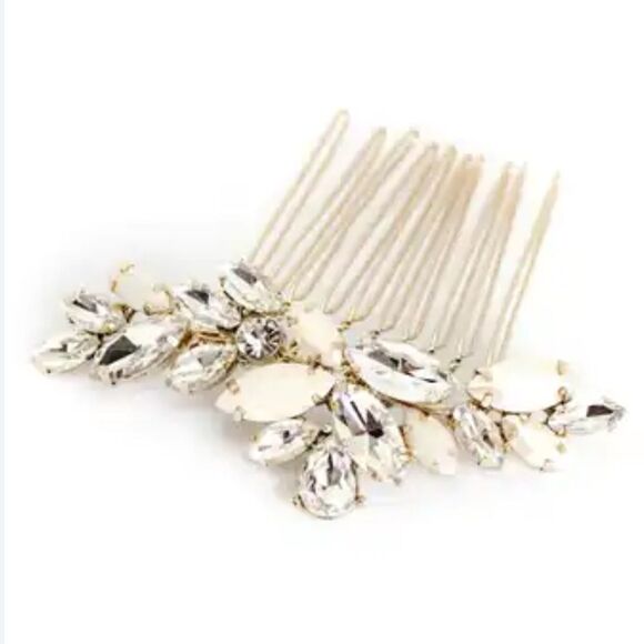 Brides and Hairpins Vasiliki Hand-Wired Crystal Branch Comb Gold NEW MSRP $115 - Picture 3 of 7